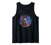 Amazing USA Bear ama Las Palomitas de maíz y los Fuegos Artificiales Camiseta sin Mangas