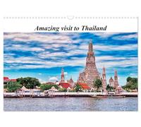 Amazing visit to Thailand (Wall Calendar 2026 DIN A3 landscape), CALVENDO 12 Month Wall Calendar: Magnificent picture content and Thai culture that fascinates visitors from all over the world.