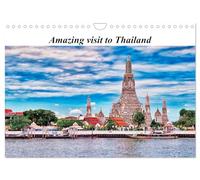 Amazing visit to Thailand (Wall Calendar 2026 DIN A4 landscape), CALVENDO 12 Month Wall Calendar: Magnificent picture content and Thai culture that fascinates visitors from all over the world.