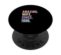 Amazing Wife Since 1996 | 30 Aniversario de Boda 30 años PopSockets PopGrip Adhesivo