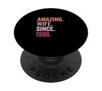 Amazing Wife Since 1996 | 30 Aniversario de Boda 30 años PopSockets PopGrip Adhesivo