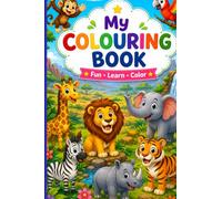 Amazing Wild Animals Coloring Book: Fun & Easy Coloring Pages with Bonus Activities for Kids Ages 2-8 (COLORING SERIES)