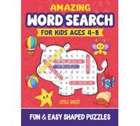 Amazing Word Search for Kids ages 4-8: 100 Fun & Easy Shaped Wordsearch with Coloring on Each Page for Preschool Kids with Animals, Space, and Vehicles (Shaped Wordsearch for Kids)