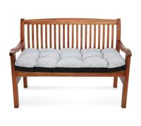 Amazinggirl Cojines para Banco Exterior y Interior 120 x 40 cm - Cojin banca para Jardin Grandes Almohada para palets terraza balcón y Patio Cojín para Asiento Gris Claro