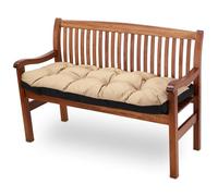 Amazinggirl Cojines para Banco Exterior y Interior 150 x 50 cm - Cojin banca para Jardin Grandes Almohada para palets terraza balcón y Patio Cojín para Asiento Beige