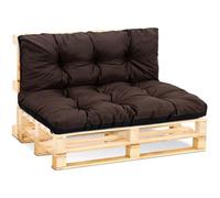 Amazinggirl Cojines para palets Exterior 40 x 120 cm - Cojín por Palet o Cojin jardín por Banco terraza balcón y Patio Almohada para Asiento en Jardin Marrón