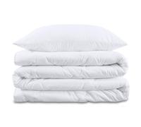 Amazinggirl Edredón nórdico para Todas Las Estaciones 220 x 155 cm - edredones Manta para Dormir edredón Acolchado edredón cálido Conjunto: Edredón Blanco con Almohada 80X80 Oeko-Tex