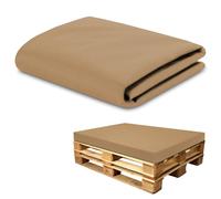 Amazinggirl Funda para colchón de Suelo de cojín de Paleta de Tablero de Espuma Funda: 120x80 cm - Ideal para Muebles de Paleta y Cama Oeko-Tex Beige