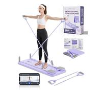 AMAZINGHOME Tabla de Pilates - Juego de máquina de Escultura Corporal Plegable con Rodilleras, Equipo de Fitness de Cuerpo Completo para el hogar, Tabla de Fitness Multifuncional de Rebote automático