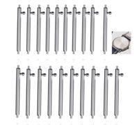 Amazleer 20 barras de resorte de 22 mm de acero inoxidable de liberación rápida para reloj de pulsera de reloj de cambio rápido para relojes, herramienta de barra de resorte con botón de desbloqueo