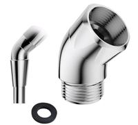 Amazleer Adaptador de codo para alcachofa de ducha o ducha de mano (cromo/plata 135°, tamaño único)
