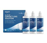 Amazon Basic Care Solución única para lentes de contacto blandas, 3 x 360ml