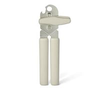 Amazon Basics Abrelatas Manual, Asa de Agarre Suave, Apto para Lavavajillas, Gris Lino