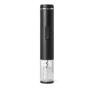 Amazon Basics - Abridor de vino eléctrico inalámbrico con cortador de aluminio, funciona con pilas, negro, 54 x 48 x 270 mm (L x An x Al)
