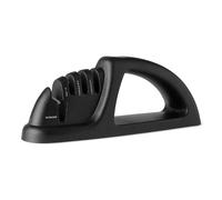 Amazon Basics Afilador de Cuchillos 4 en 1, Base Antideslizante, Incluye Guante de Seguridad