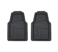 Amazon Basics Alfombrilla de goma para coches, todocaminos y camiones hecha para todas las estaciones, 2 unidades, Negro