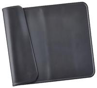 Amazon Basics Alfombrilla para comedero de mascota, de silicona, impermeable, 61 x 41 cm, Negro, Sólido
