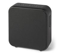 Amazon Basics, Altavoz Bluetooth 5.3 inalámbrico portátil, Compacto, 6 Horas de Funcionamiento, Resistente al Agua IPX5, Recargable, Graves mejorados, para Interiores y Exteriores, Negro