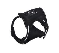 Amazon Basics Arnés para perro con diseño sin tirones, clip frontal, chaleco, grande, Color negro