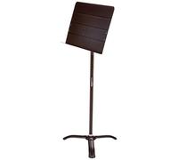 Amazon Basics Atril de Partituras Plegable para Orquesta, Altura Ajustable de 108 a 162 cm, Inclinable, Usos de Pie y Sentado, Estable, Base de Trípode - Negro
