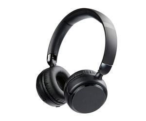 Amazon Basics auriculares inalámbricos Bluetooth 5.1, supraaurales, 35 horas de reproducción, ligeros y ajustables para viajes, oficina, teléfono móvil o PC, color negro