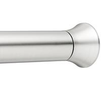 Amazon Basics Barra de cortina de ducha con tensión ajustable, de 107 a 185 cm, color níquel