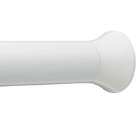 Amazon Basics Barra de Cortina de Ducha con tensión Ajustable, de 61 a 91 cm, Color Blanco