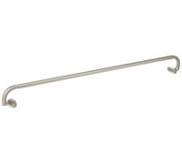 Amazon Basics Barra de cortina extensible para interiores con barra curvada, de 71 a 122 cm, color níquel