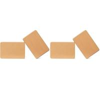 Amazon Basics Bloque de Corcho Natural para Yoga, 23 x 15 x 8cm, Paquete de 4
