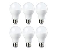 Amazon Basics Bombilla Led E27 Edison, 13W (Equivalente a 100W), Color Blanco Cálido, No Regulable, Paquete de 6 [Clase Energética E]