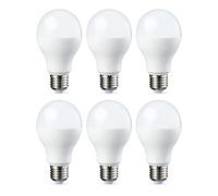 Amazon Basics Bombilla LED Esférica E27, 14W (equivalente a 100W), Blanco Cálido, Regulable, 6 unidades