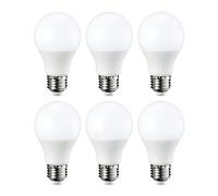 Amazon Basics Bombilla LED Esférica E27, 8.5W (equivalente a 60W), Blanco Cálido, Regulable - 6 Unidad (Paquete de 1), CRI80