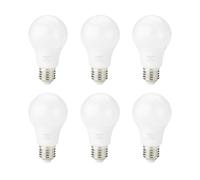 Amazon Basics Bombilla LED, rosca Edison, casquillo E27, 8 W (equivalente a 60 W), blanco cálido, No Regulable, 6 Unidad (Paquete de 1)