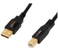 Amazon Basics Cable 2.0 de Tipo USB-A a Tipo USB-B, 4.8 m, Negro