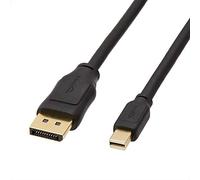 Amazon Basics Cable Adaptador de Mini DisplayPort a DisplayPort, 1.8 m / 6 Feet, Negro