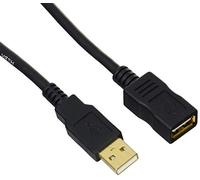 Amazon Basics Cable alargador USB-A 2.0 Macho a USB Type A Hembra, 2 m, Negro