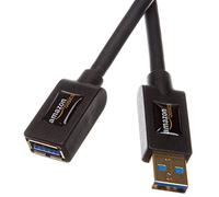 Amazon Basics Cable alargador USB-A 3.0 tipo macho a tipo A-hembra (3 m), Negro