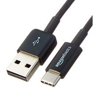 Amazon Basics cable de carga rápida USB-C a USB-A 2.0, velocidad de 480 Mbps, certificado USB-IF, para Apple iPhone 16/15, iPad, Samsung Galaxy, tabletas, ordenadores portátiles, 1.8 m (6 pies), negro