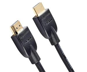 Amazon Basics Cable HDMI 4K de 1.8 m, Alta Velocidad de 18 Gbps con Ethernet, 4K@60 Hz, 2160p, Negro