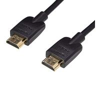 Amazon Basics Cable HDMI flexible, 0.3 m, Negro