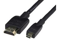 Amazon Basics Cable Micro HDMI a HDMI, flexible, de 1.8 m, Negro