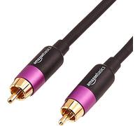 Amazon Basics Cable para subwoofer RCA (4.57 m), negro