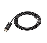 Amazon Basics Cable USB-C a DisplayPort bidireccional, 1.8 m, Negro