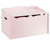 Amazon Basics Caja de juguetes de madera, color rosa 76.2 cm x 40.64 cm x 46.99 cm