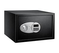 Amazon Basics Caja Fuerte de Seguridad de Cerradura con Teclado Digital, Protege Dinero, Joyas, Documentos de identificación, 34 l, 43 cm x 37 cm x 27 cm, Color Negro
