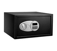 Amazon Basics Caja Fuerte de Seguridad de Cerradura con Teclado Digital, Protege Dinero, Joyas, Documentos de identificación, 28 l, 43 cm x 37 cm x 23 cm, Color Negro
