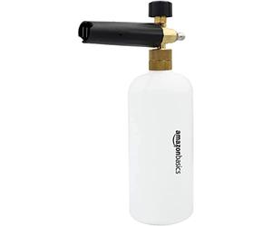 Amazon Basics Cañón de espuma con conector rápido de 0,6 cm para lavadora a presión, 1 litro