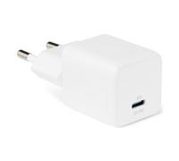 Amazon Basics Cargador de Pared USB-C Nano GaN de Carga Rápida, 20W y 1 Puerto PD 3.1 para Tablets y Teléfonos, Blanco