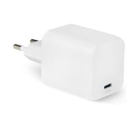 Amazon Basics Cargador de Pared USB-C Nano GaN de Carga Rápida, 65W y 1 Puerto PD 3.1 para Ordenadores Portátiles, Tablets y Teléfonos, Blanco