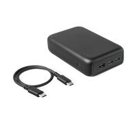Amazon Basics Cargador Portátil de Alta Capacidad con 3 Puertos de Salida, 20 000mAh, Negro